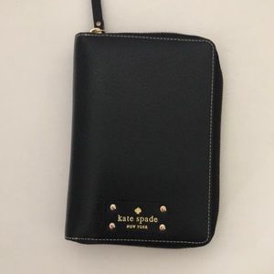 Kate Spade black leather planner